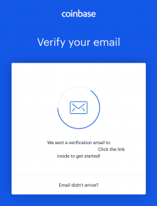 verify your email coinbase